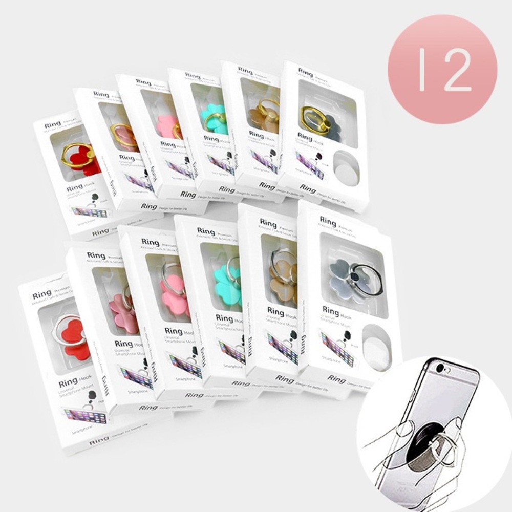 Clover Cell Phone Ring Holder….Various Colors